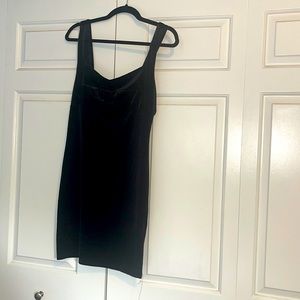 Forever 21 Crushed black velvet mini dress. Size L